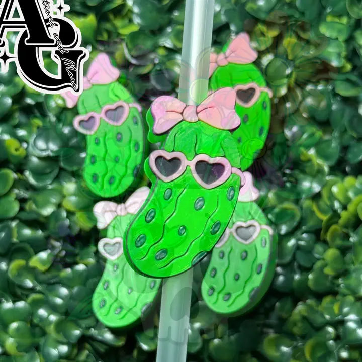 Pickle Girl Straw Topper