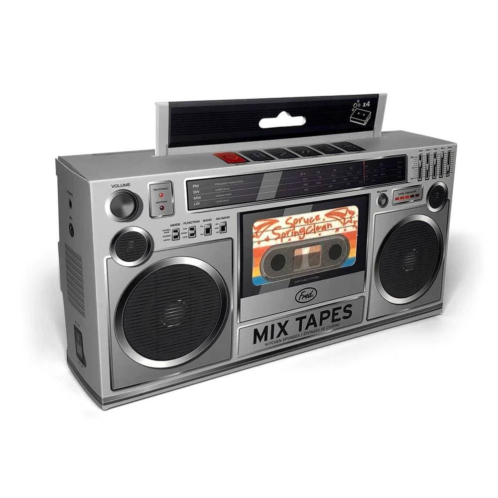 Fred & Friends Mix Tapes Sponges