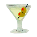 XL Martini Hair Claw Clip