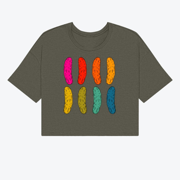 Crop Top in Color Pop Pickles