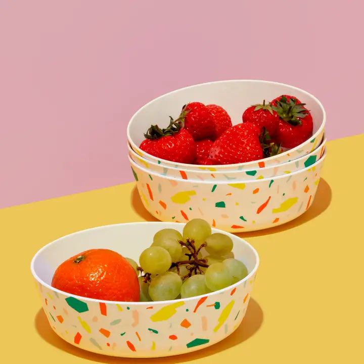 Bamboo Bowl Set in Flora