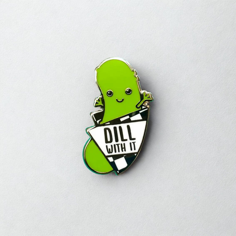 Dill with It Pickle Enamel Pin