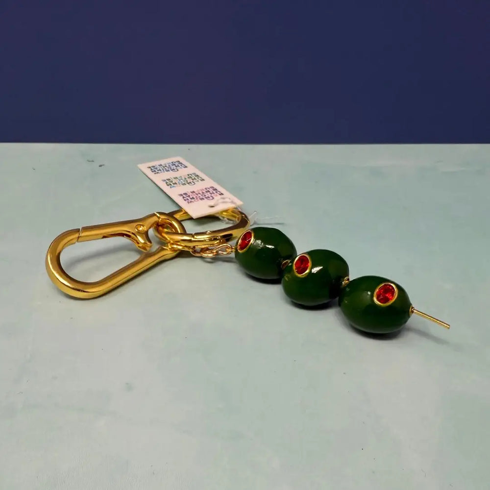 Triple Olive Keychain