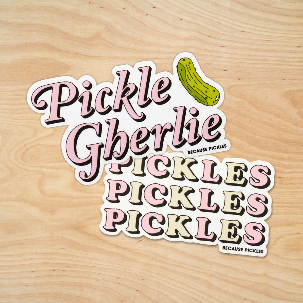 Pickles on Pickles Small Sticker