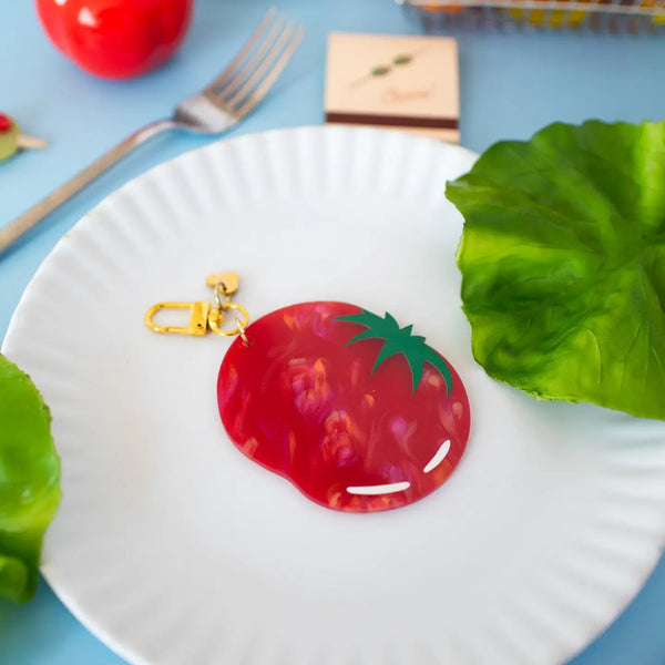 Acetate Tomato Keychain & Bag Charm