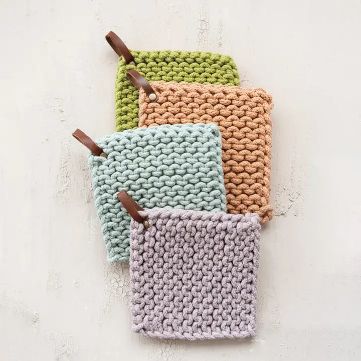 Cotton Crocheted Pot Holders 1pc