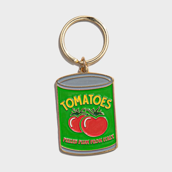 Tomato Can Enamel Keychain & Bag Charm