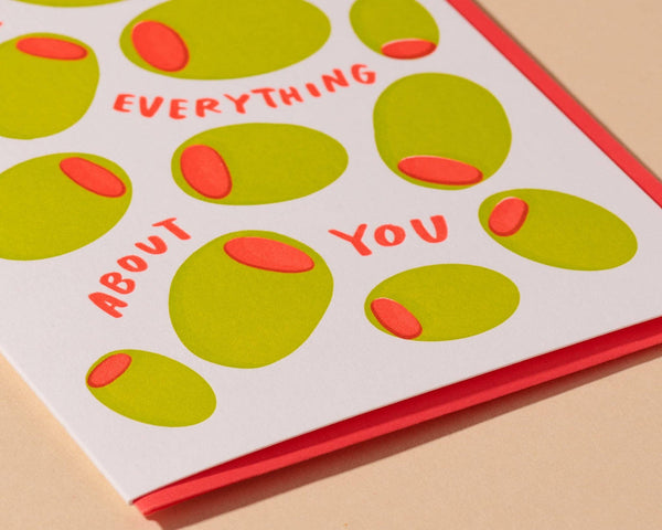 Olive Everything About You Greeting Card