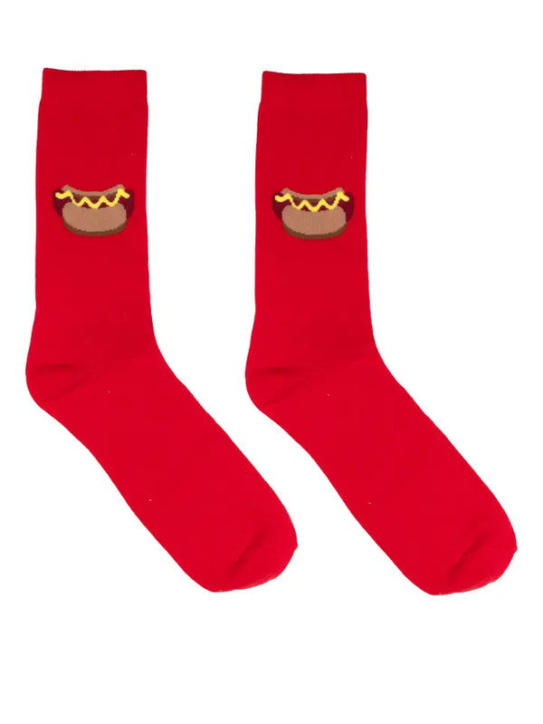 3D Packaged Crew Socks - Hot Dog