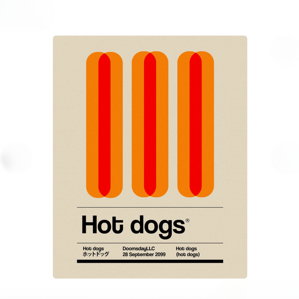 Hot Dogs Postcard