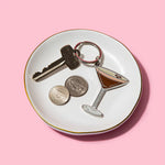 Espresso Martini Enamel Keychain & Bag Charm