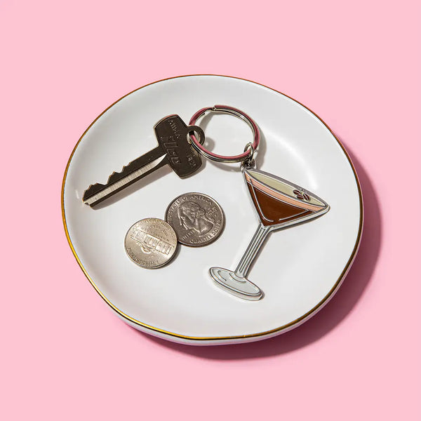 Espresso Martini Enamel Keychain & Bag Charm