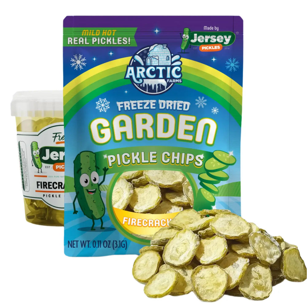 Freeze Dried Pickle Firecracker Chips - Mild Hot