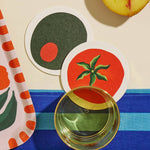 Pimento Olive Coasters