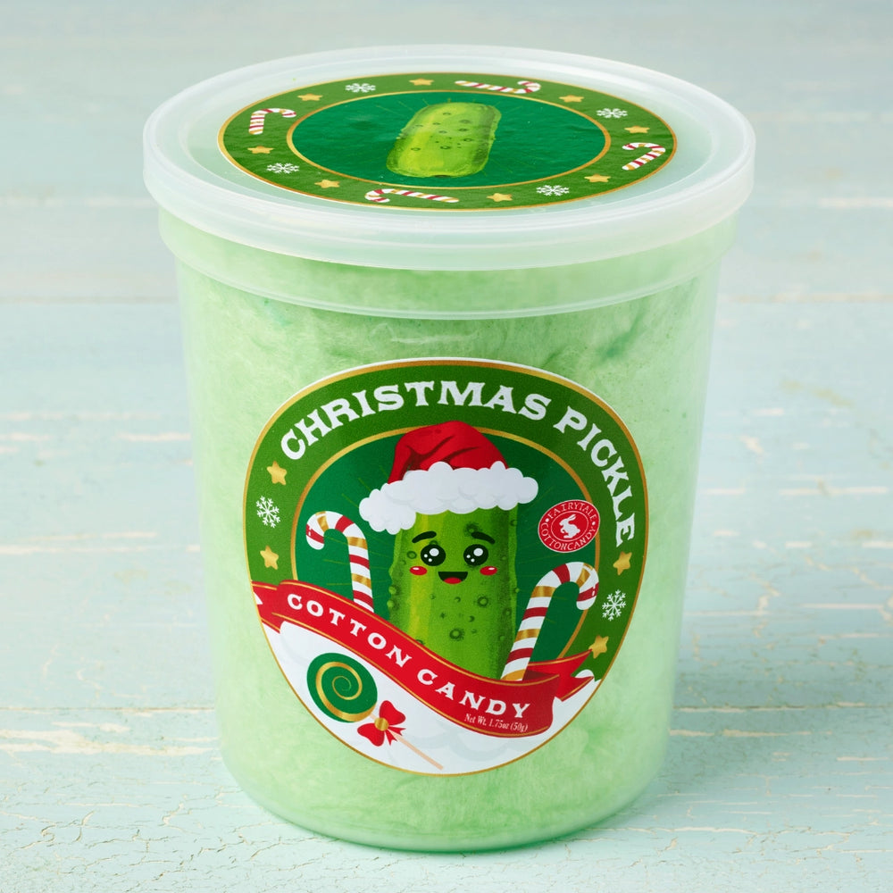 Christmas Pickle Cotton Candy
