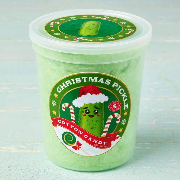 Christmas Pickle Cotton Candy