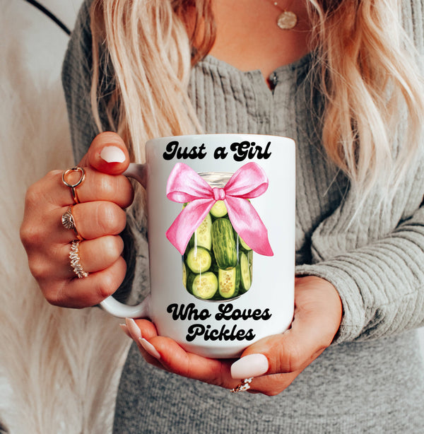 Just a Girl Who Loves Pickles Mug - 11oz