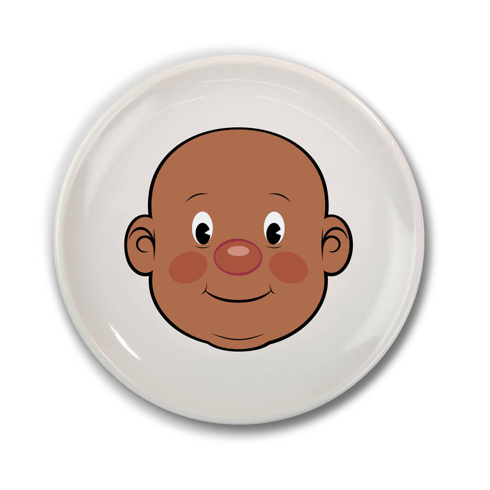 Food Face Plate in Brown Guy