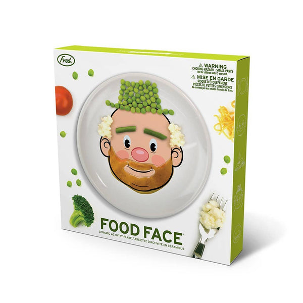 Food Face Plate in Pink Guy