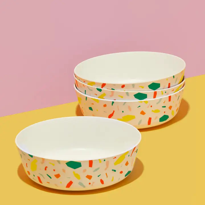 Bamboo Bowl Set in Flora