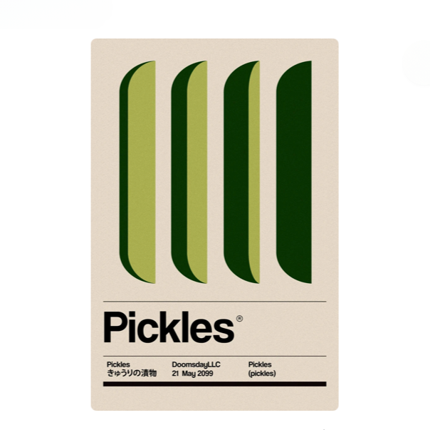 Art Print in Pickles 8x10