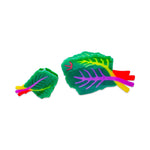 Large Rainbow Chard Hair Claw