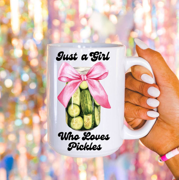 Just a Girl Who Loves Pickles Mug - 11oz