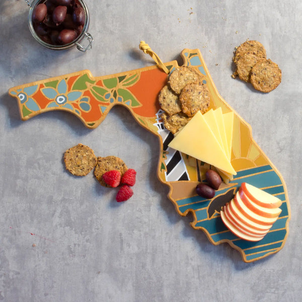 Florida Serving & Cutting Board with Artwork