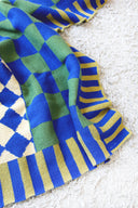 Checkerboard Knit Throw Blanket