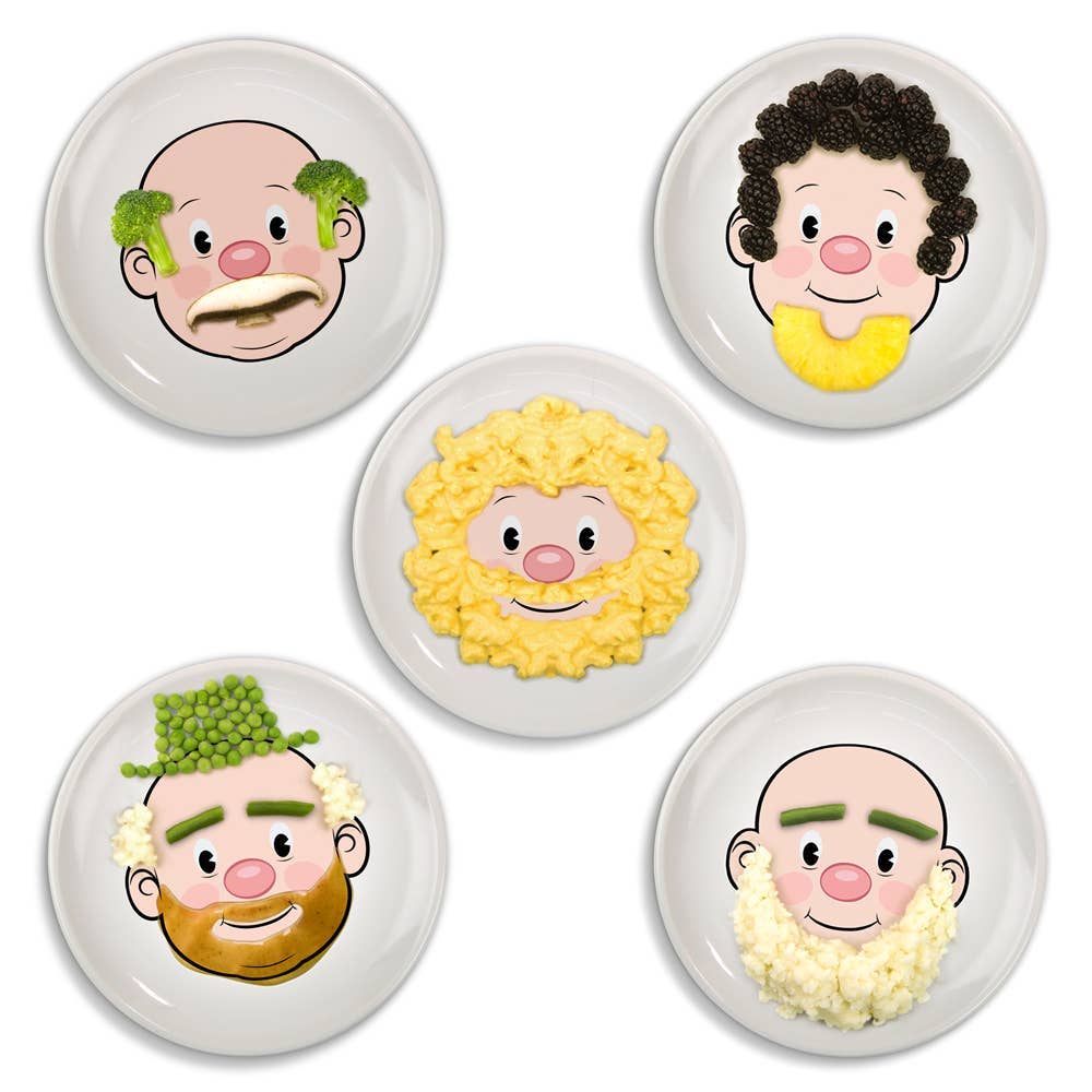 Food Face Plate in Pink Guy