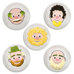 Food Face Plate in Pink Guy