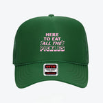 Here To Eat All The Pickles Trucker Hat