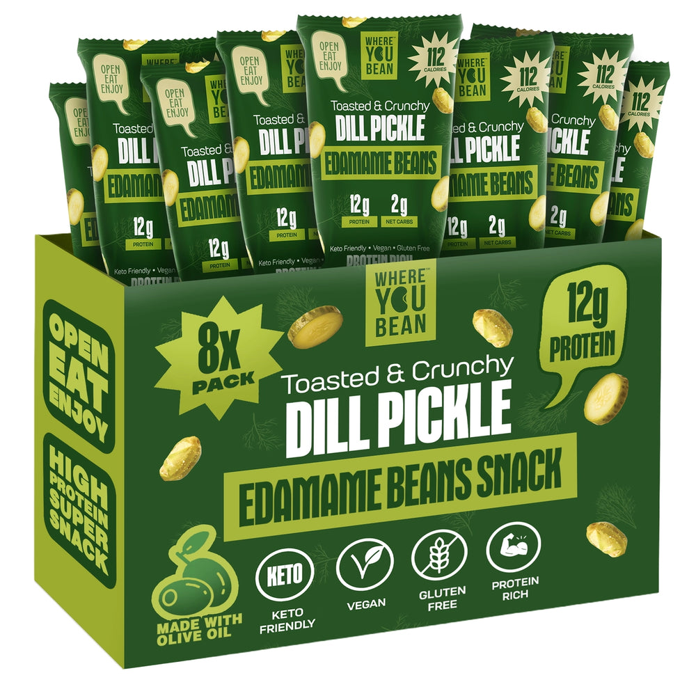 Dill Pickle Roasted Edamame Beans Snack
