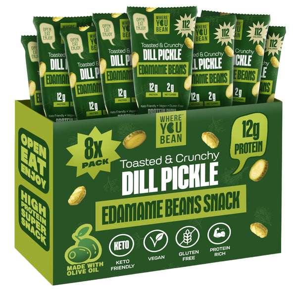 Dill Pickle Roasted Edamame Beans Snack