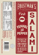 Fennel & Pepper Pork Salami