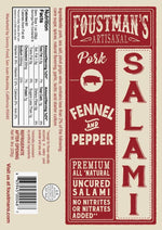 Fennel & Pepper Pork Salami