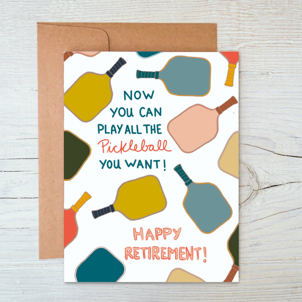 Pickleball Retirement Card