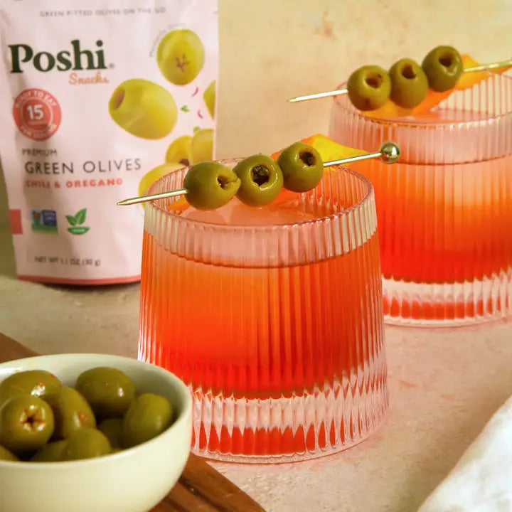 Chili & Oregano Pitted Green Olives