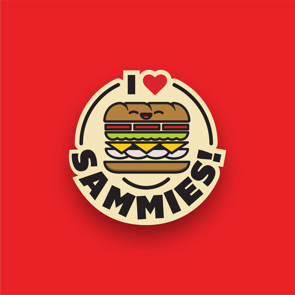 I Love Sammies! Sticker