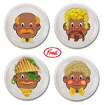 Food Face Plate in Brown Guy