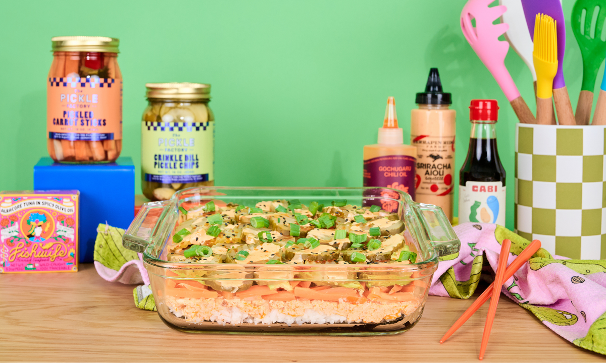 Pickle Tuna Sushi Casserole