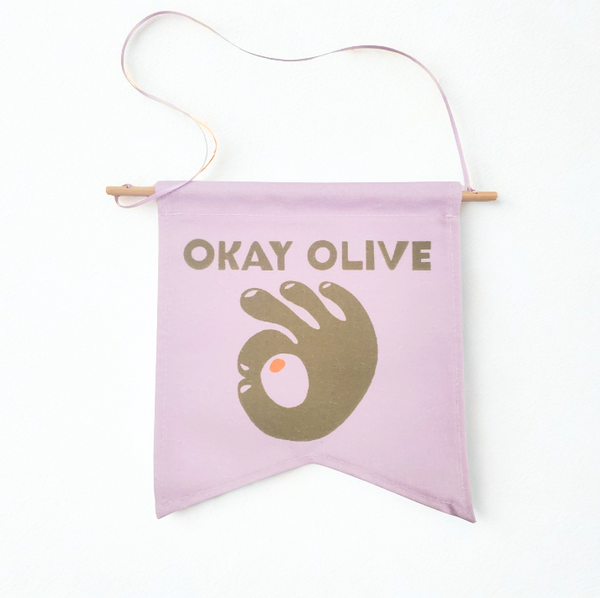 Okay Olive Pennant