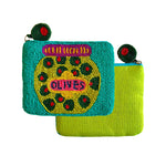 Beaded Olive Coin Purse