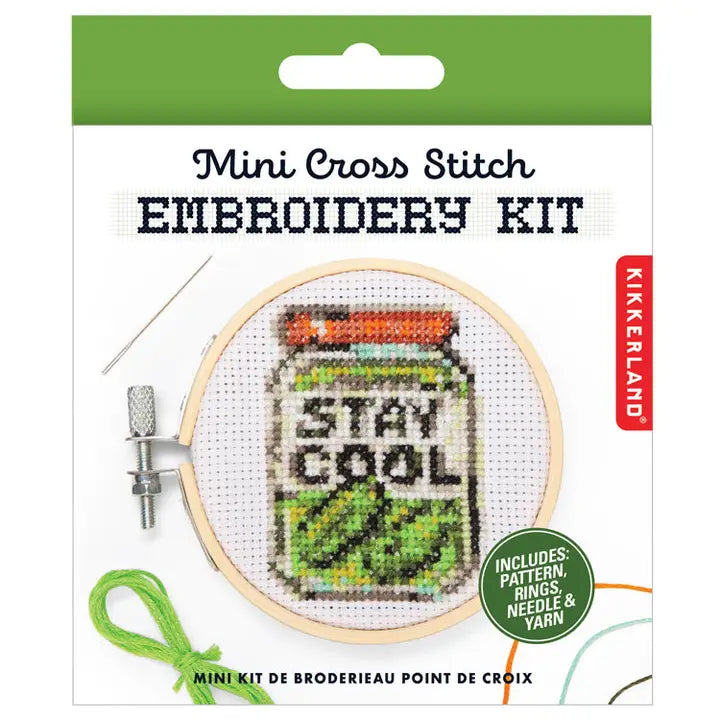 Pickle Mini Cross Stitch Embroidery