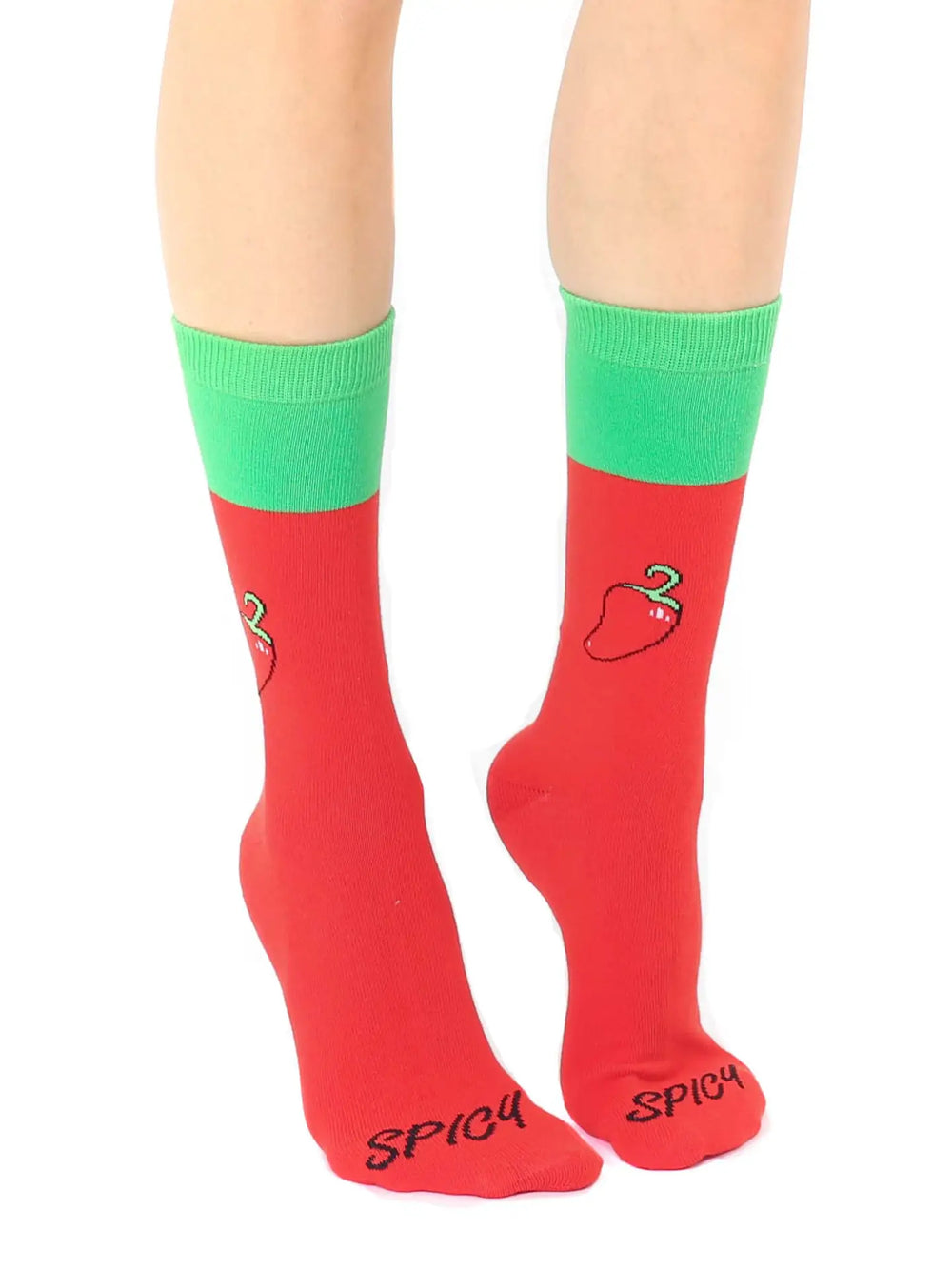 3D Packaged Crew Socks -  Hot Sauce "Spicy" Pepper