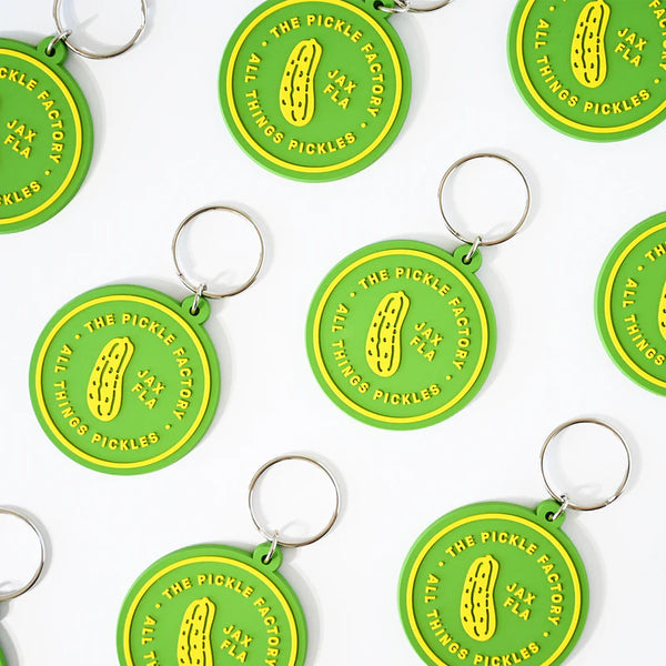 TPF Green Round Keychain