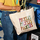 Shopping Tote in Color Pop Pickles