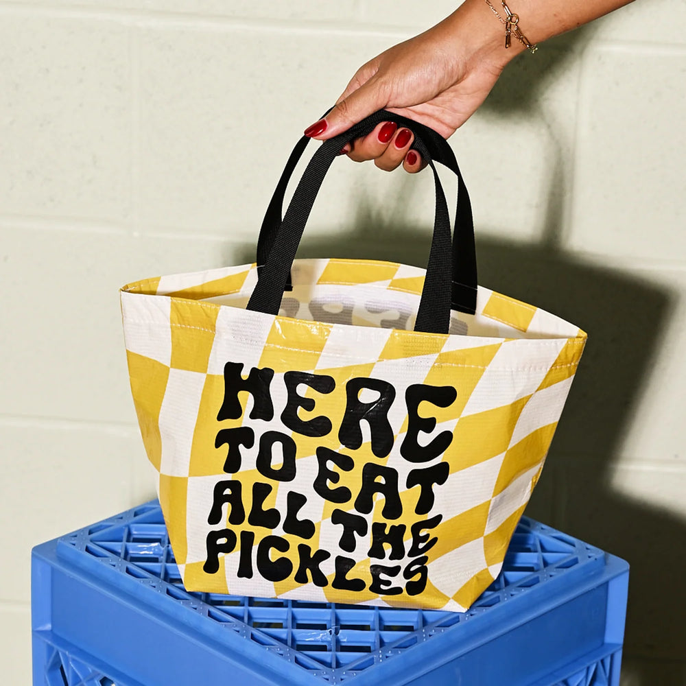 "Here To Eat All The Pickles" Tote
