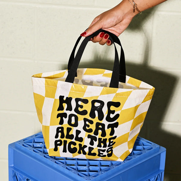 "Here To Eat All The Pickles" Tote