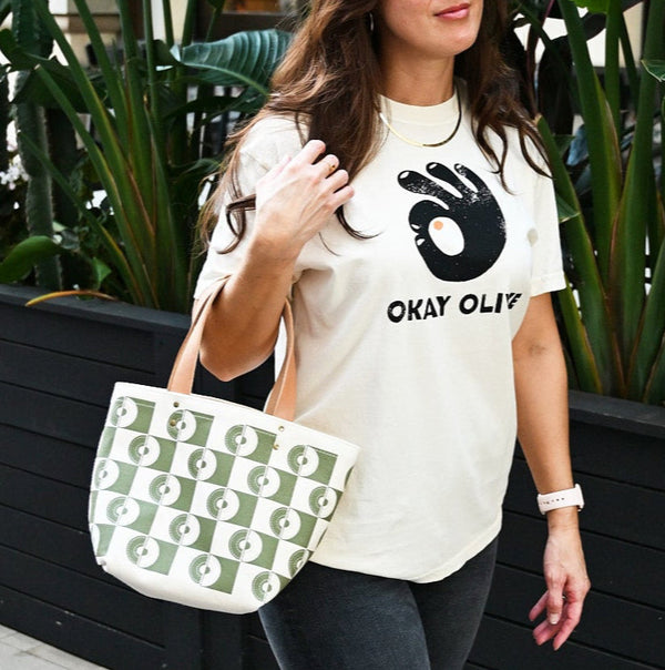 Okay Olive Dumpling Tote